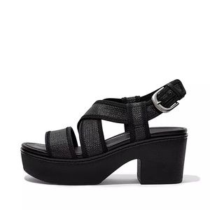 FitFlop PILAR Woven Back-Strap Platform Sandals